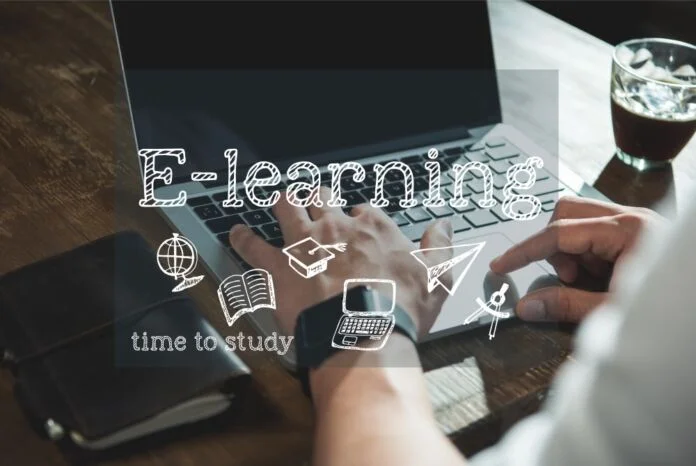 E-learning på laptop