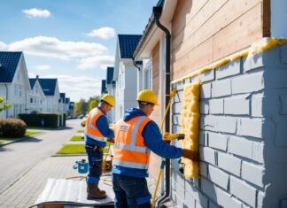 Energibesparelser med hulmursisolering og totalentreprise i Ebeltoft