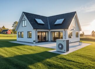 Energibesparelser med nye vinduer og varmepumpe i Sønderjylland