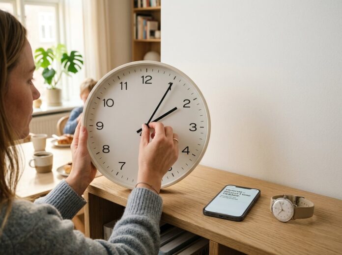 Når uret skal stilles kan en time få stor betydning Når uret skal stilles kan en time få stor betydning